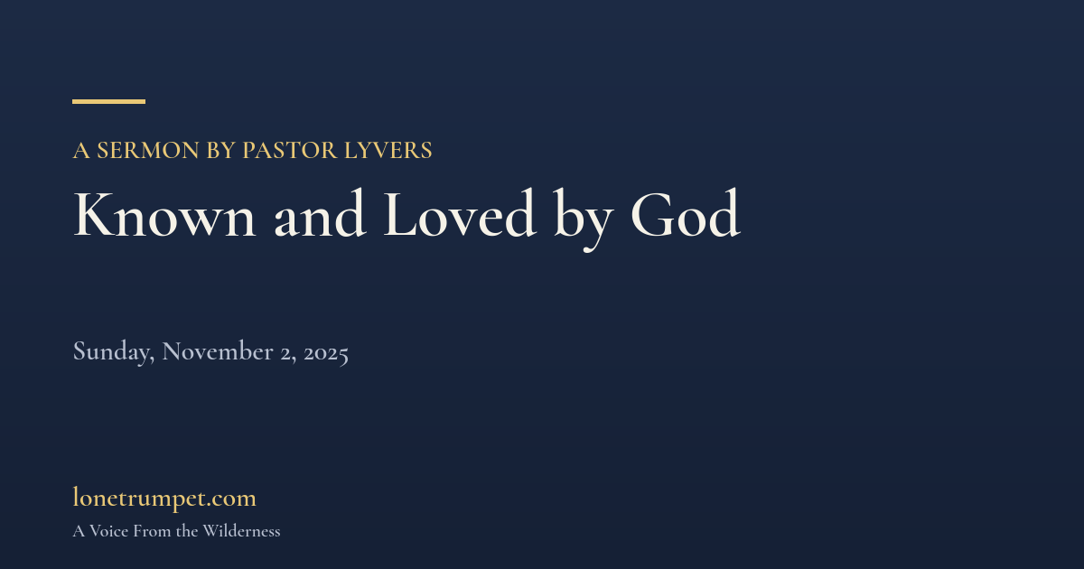 Known and Loved by God