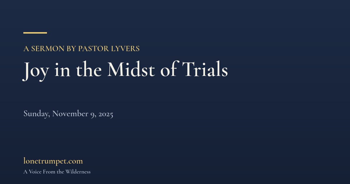 Joy in the Midst of Trials